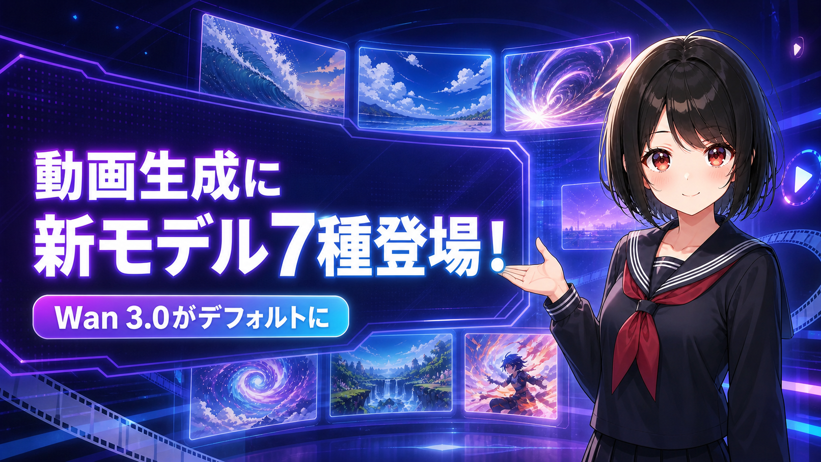 影片生成新增7款模型